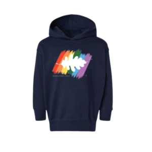 Rainbow Oak Leaf Hooded Sweatshirt – Toddler and Kids